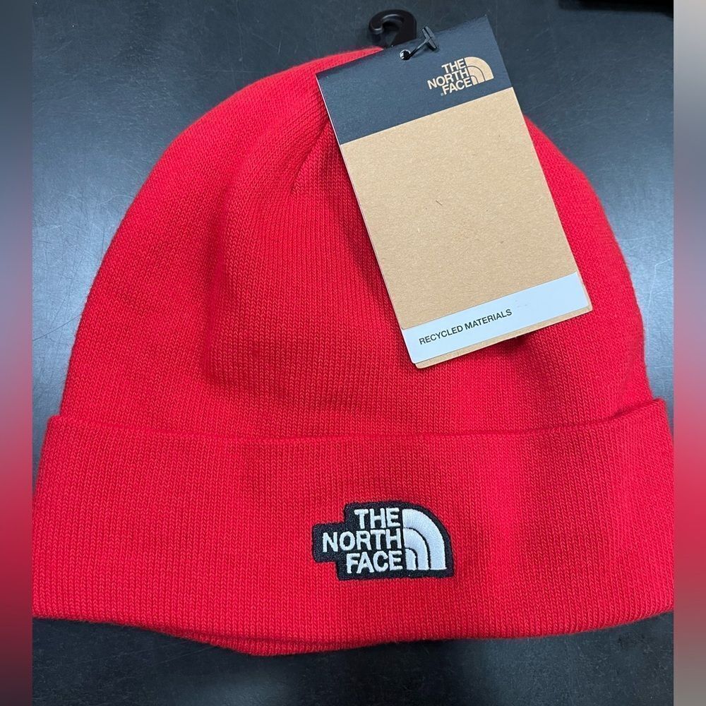 New North Face Unisex Dockworkers Knit Ski Snowboard Half Dome Beanie Cap NWT - Picture 2 of 3